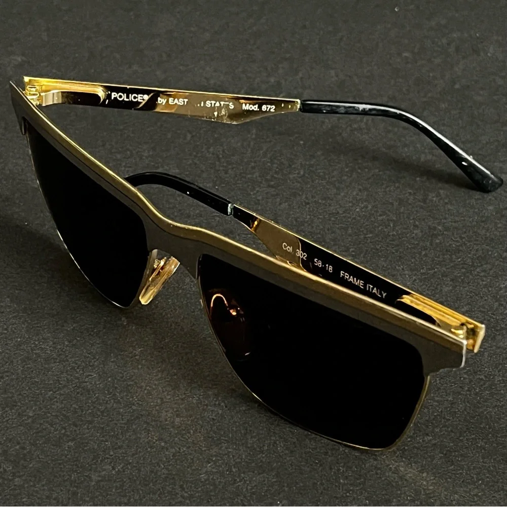 Police Eastern States Sunglasses Mod 672 Italy - AS IS